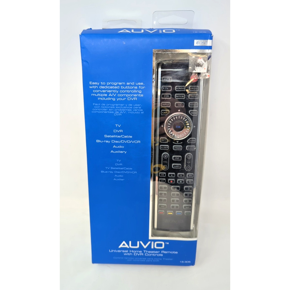 AUVIO Universal Home Theater Remote Control 5-in-1 # 15-304 - *New in Box*